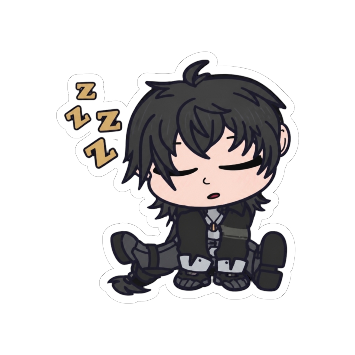 Masc Rover Chibi Wuthering Waves Sticker Card