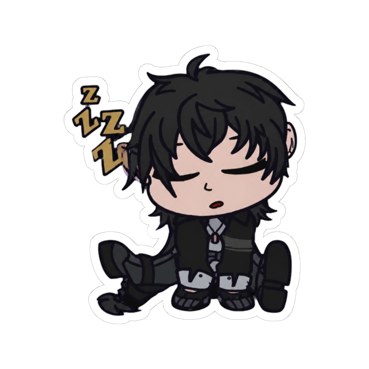 Masc Rover Chibi Wuthering Waves Sticker Button